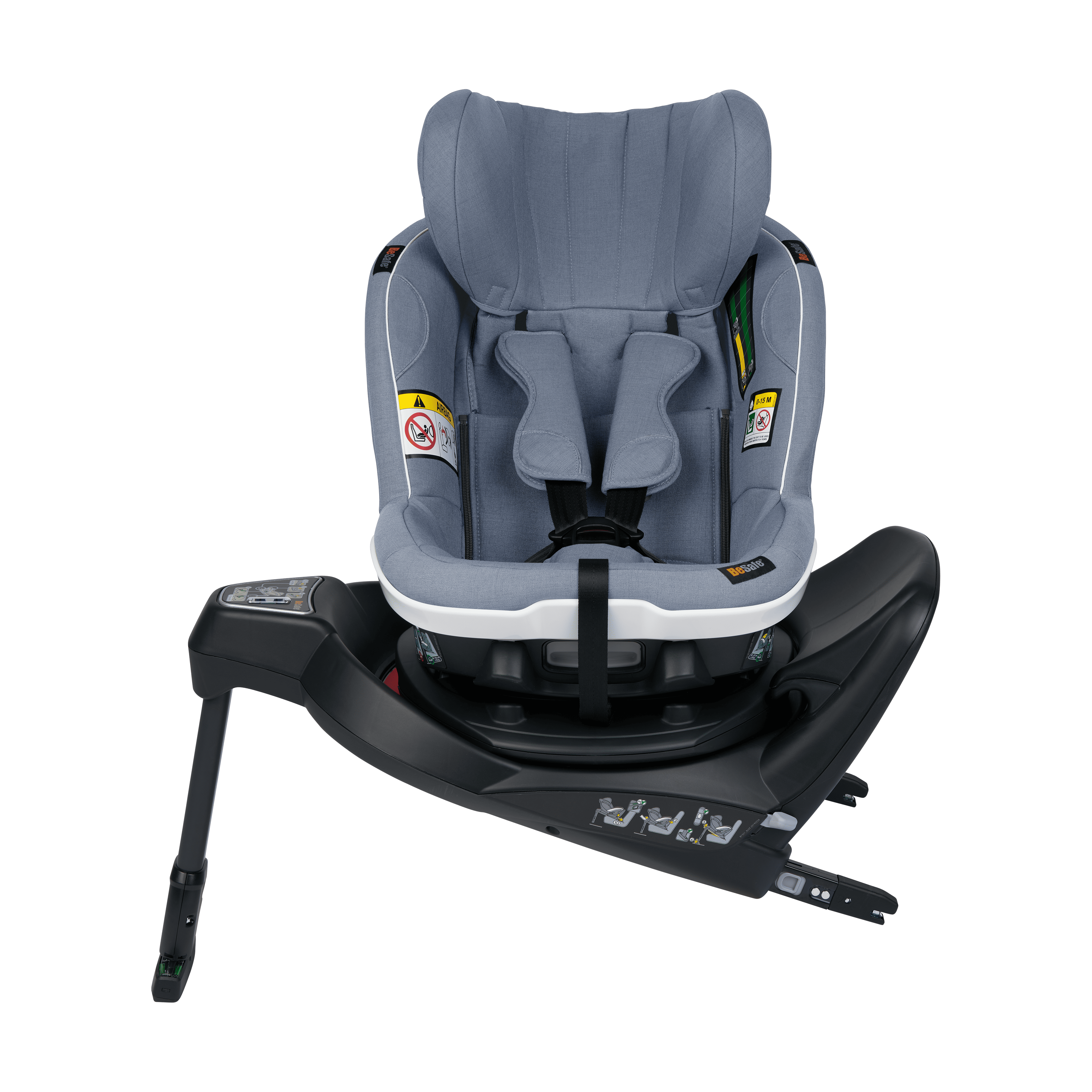 BeSafe | iZi Turn B i-size Car Seat | Cloud Melange | Baby Car Seat with Mesh Front | SavvyMamaSG