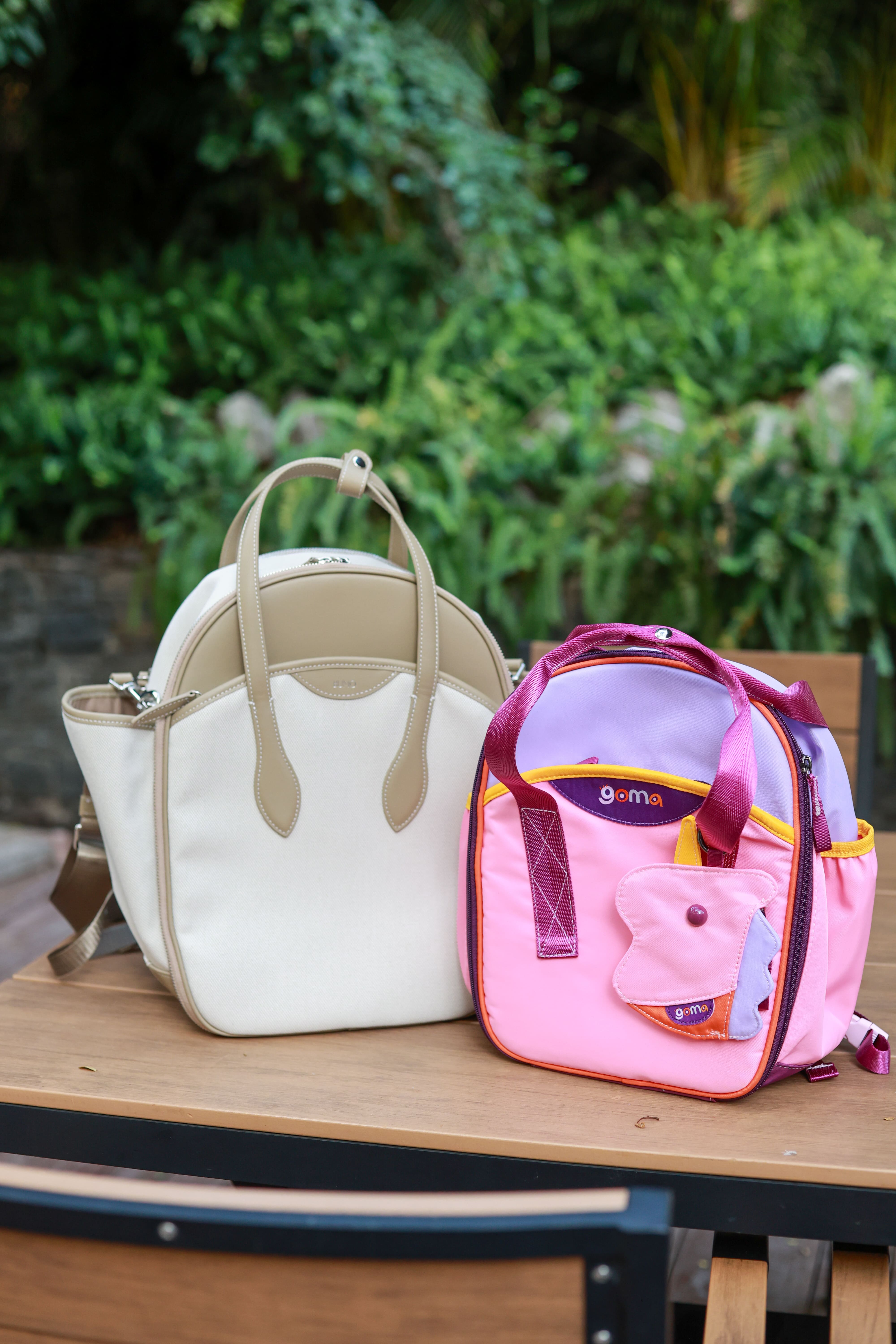 Goma Kids Bag and Bumo Diaper Bag | Una The Unicorn Backpack | Pink | School Bag | SavvyMamaSG