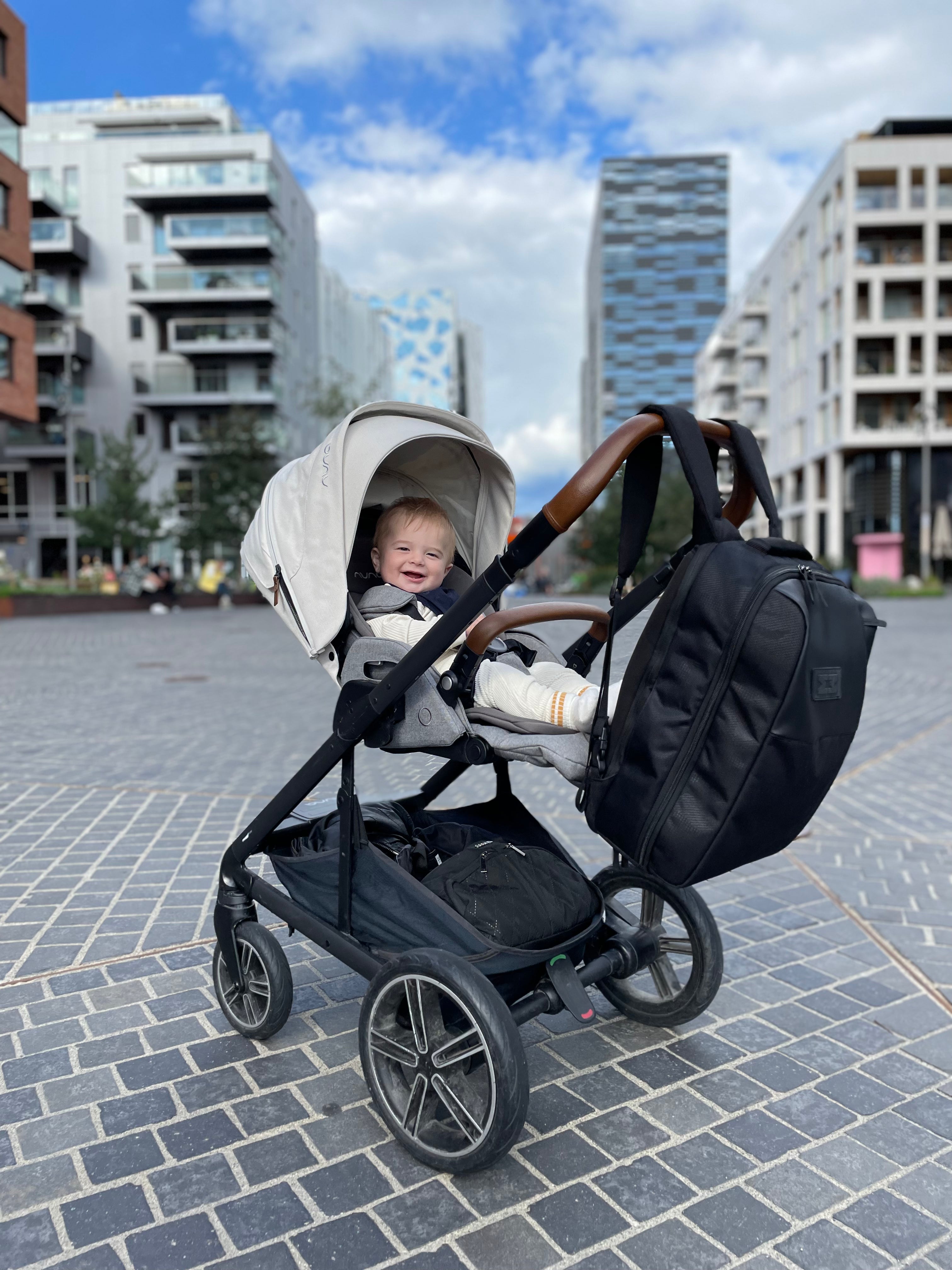 MiniMeis HERO Diaper Backpack | Diaper Bag | Black | Diaper Bag on Baby Stroller| SavvyMamaSG