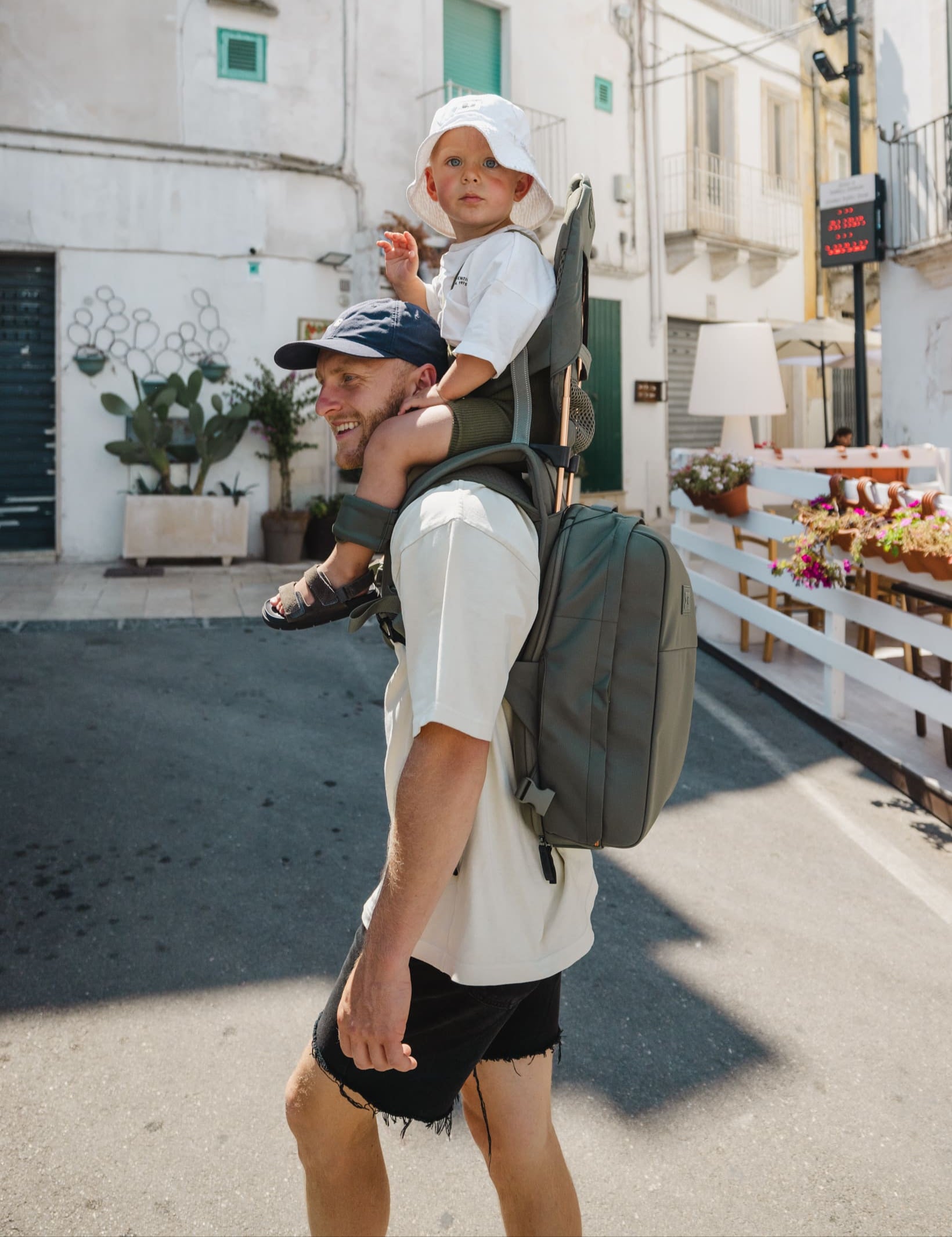 MiniMeis HERO Backpack | Diaper Backpack |Olive | Babckpack and Shoulder Carrier| SavvyMamaSG