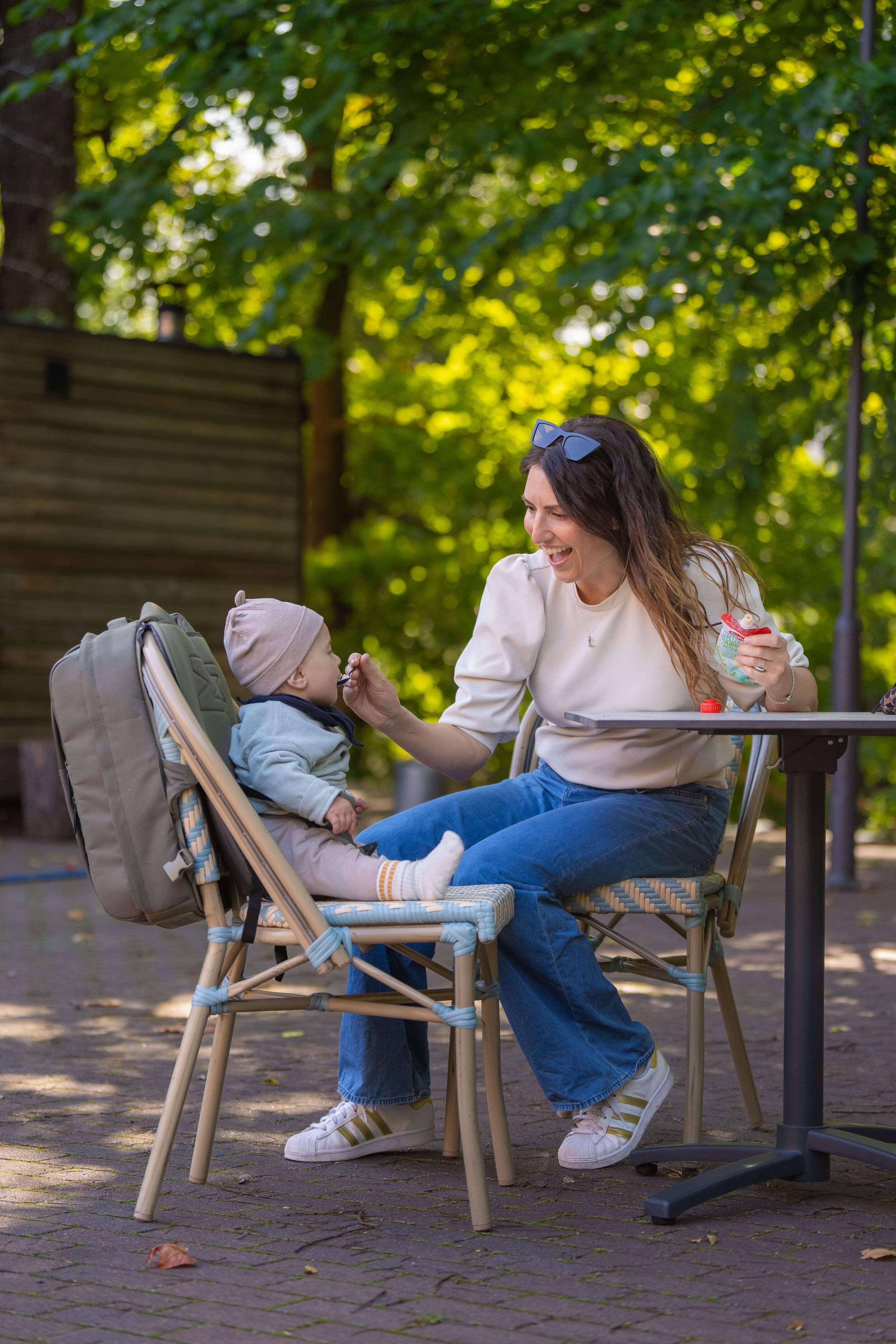 MiniMeis HERO Backpack | Diaper Backpack | Olive | Diaper backpack Conveted into Baby Chair | SavvyMamaSG