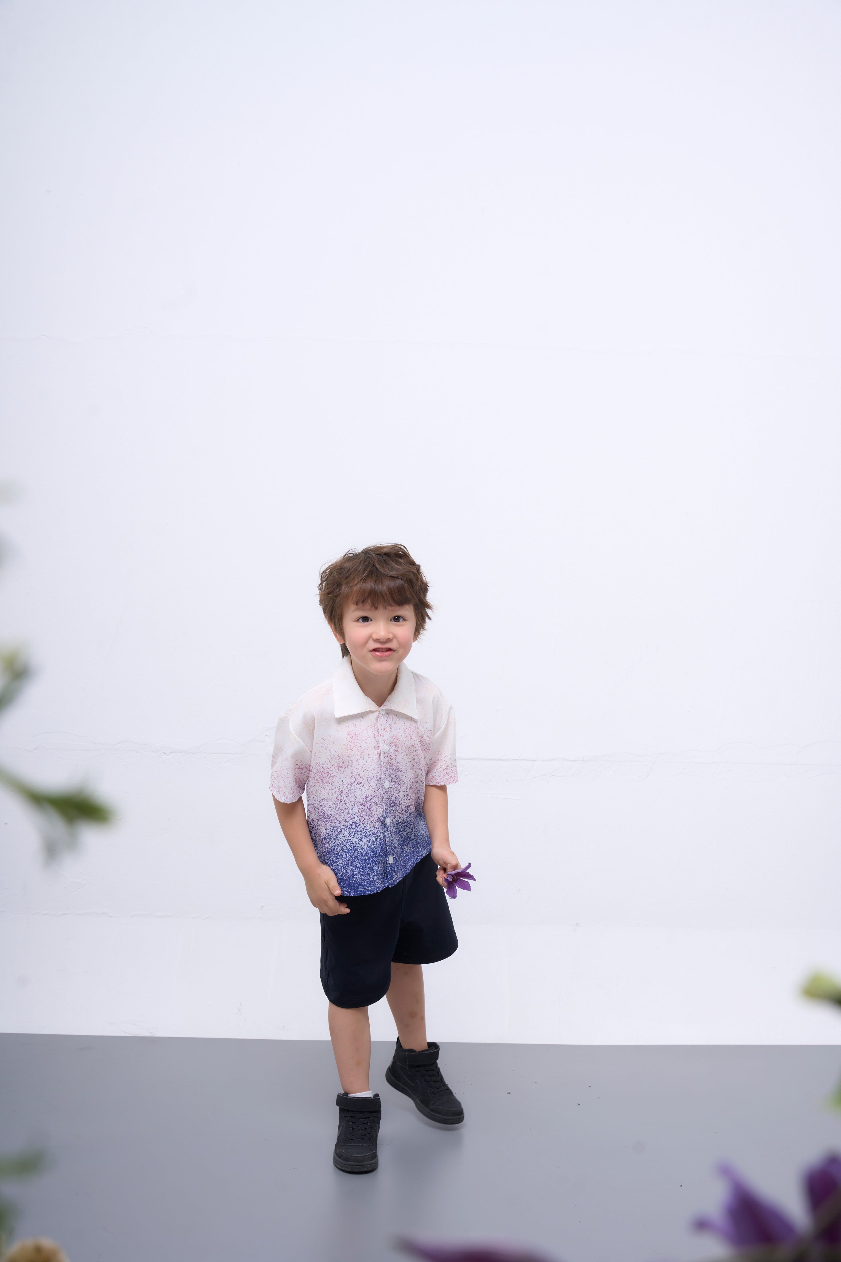 The Parrot | Aurora Blue Snowflake Shirt - Boy
