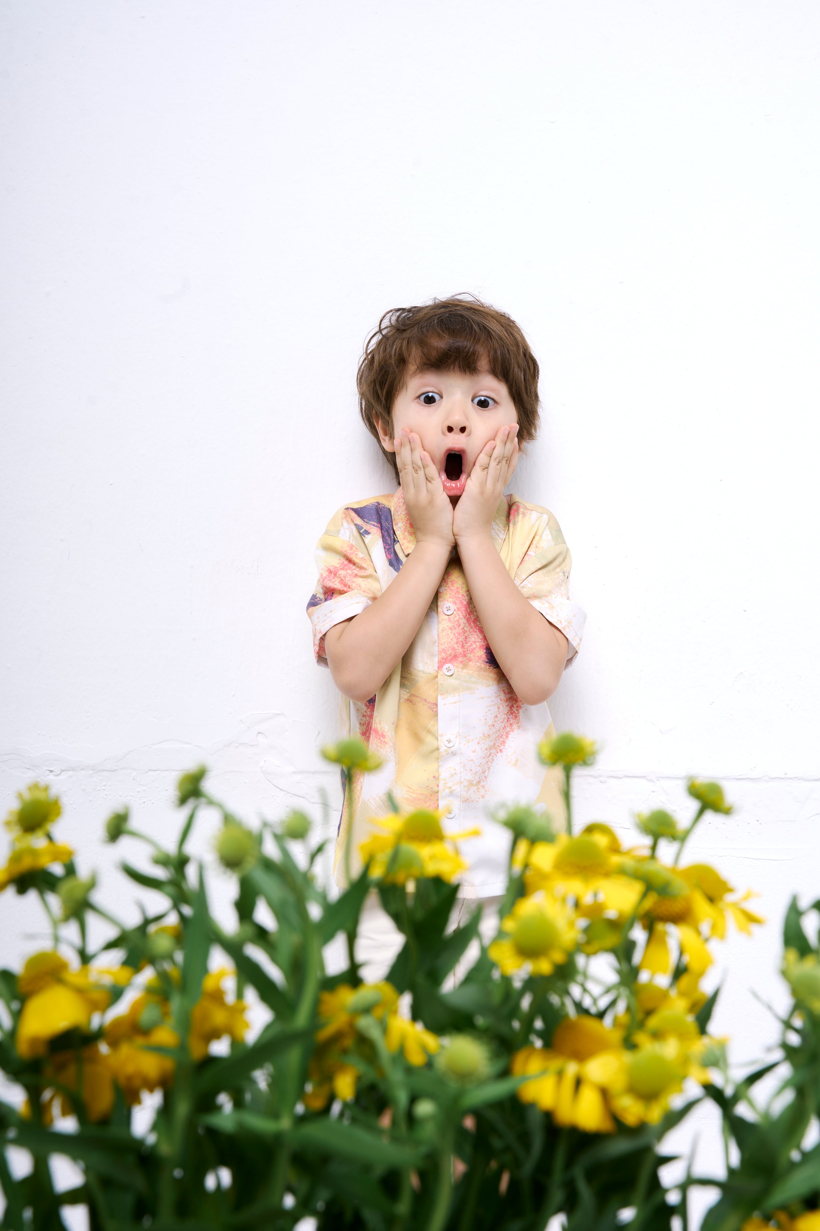 The Parrot | Soleil Tropical Shirt - Garden Yellow Print (Boy)