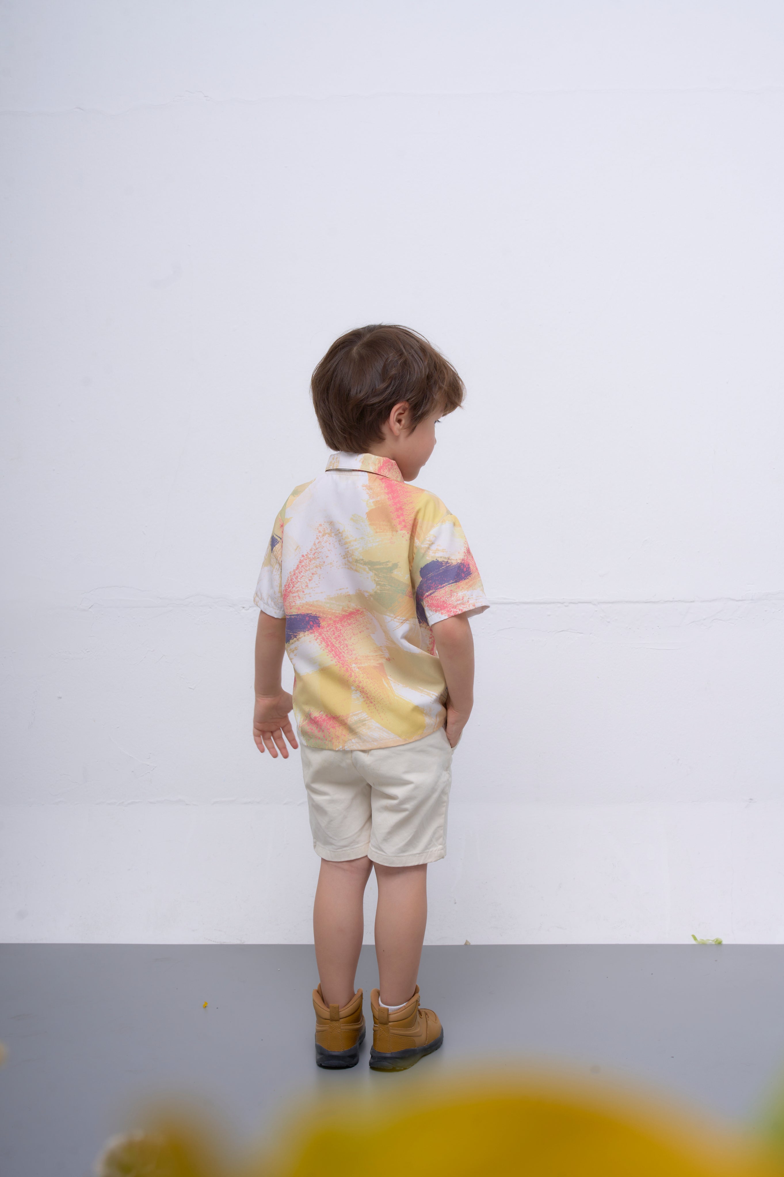 The Parrot | Soleil Tropical Shirt - Garden Yellow Print (Boy)