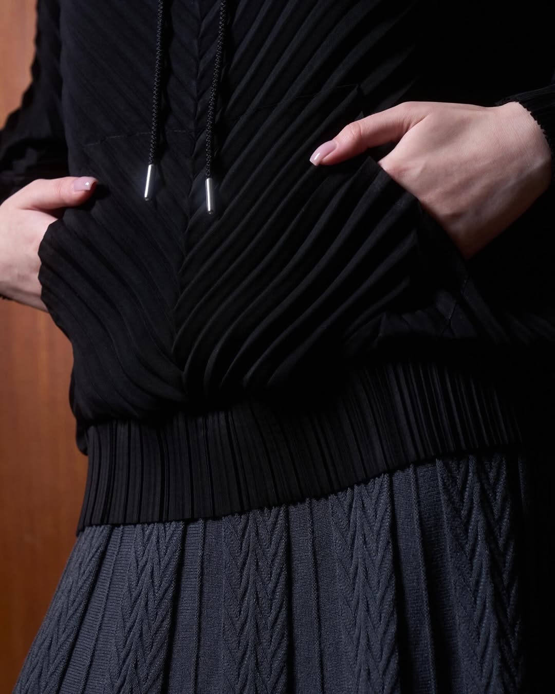 The Parrot | Kyra Pleated Hoodie