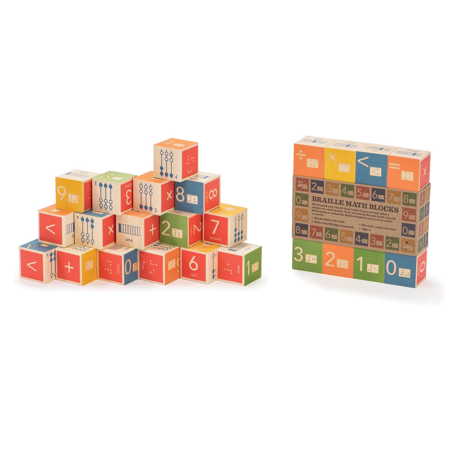 Uncle Goose Braille Number Blocks | Educational Toys | Wooden Blocks | SavvyMama