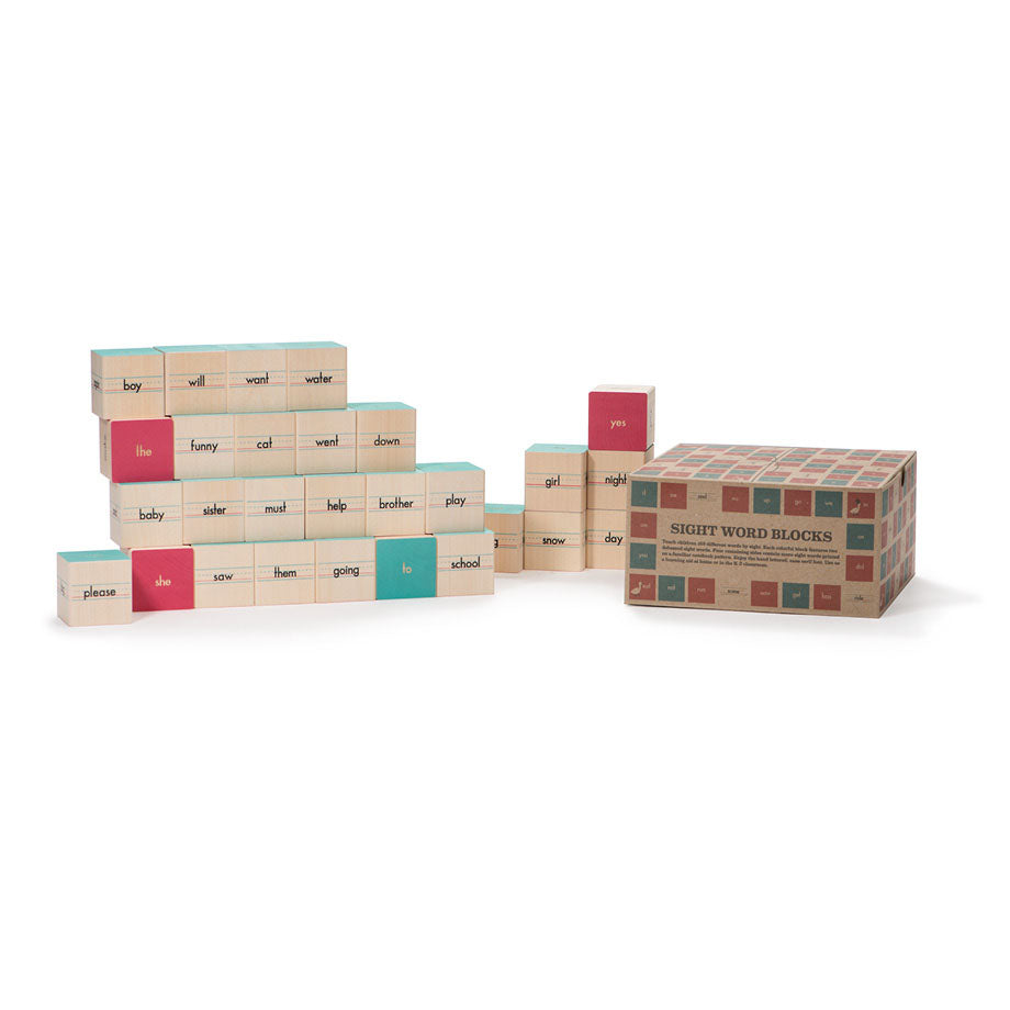 Uncle Goose Sight Word Blocks | Wooden Blocks | Educational Toys and Box | SavvyMama