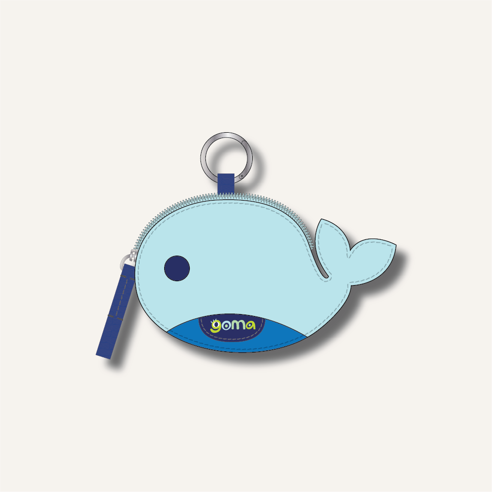 Coin Pouch | School Bag Pouch | Blue | Animal Pouch | SavvyMamaSG
