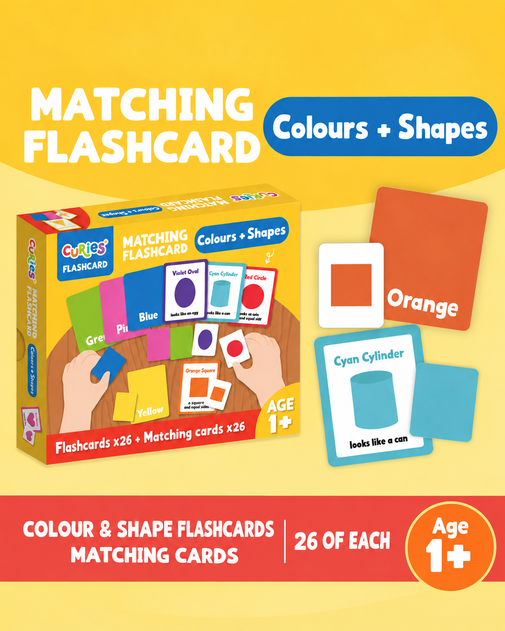 Books | Curios - English Flashcards - Colours and Shapes