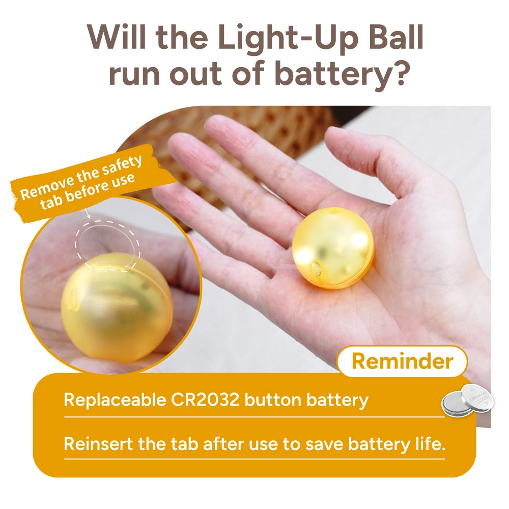 replaceable battery LED ball|CR2032 magnetic ball|light up toy accessory|magnetic tiles refill|kids STEM toy
