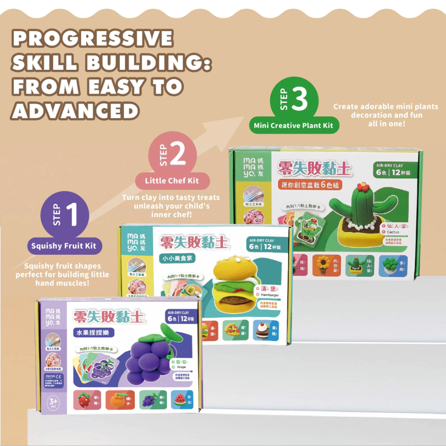 clay learning kit|beginner clay set|kids fine motor activity|creative clay play|toddler craft toy