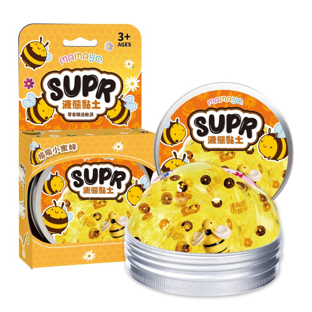 Mamayo Fluid Clay Bee Edition Non-Toxic Sensory Toy for Creative Play and Stress Relief