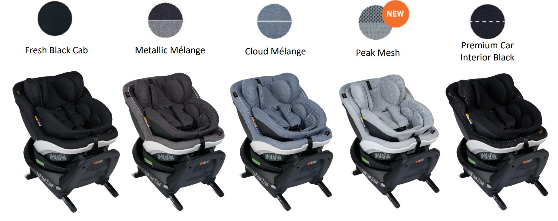 BeSafe | iZi Turn B i-size Car Seat | Metallic-Melange | Baby Car Seats Variety | SavvyMamaSG