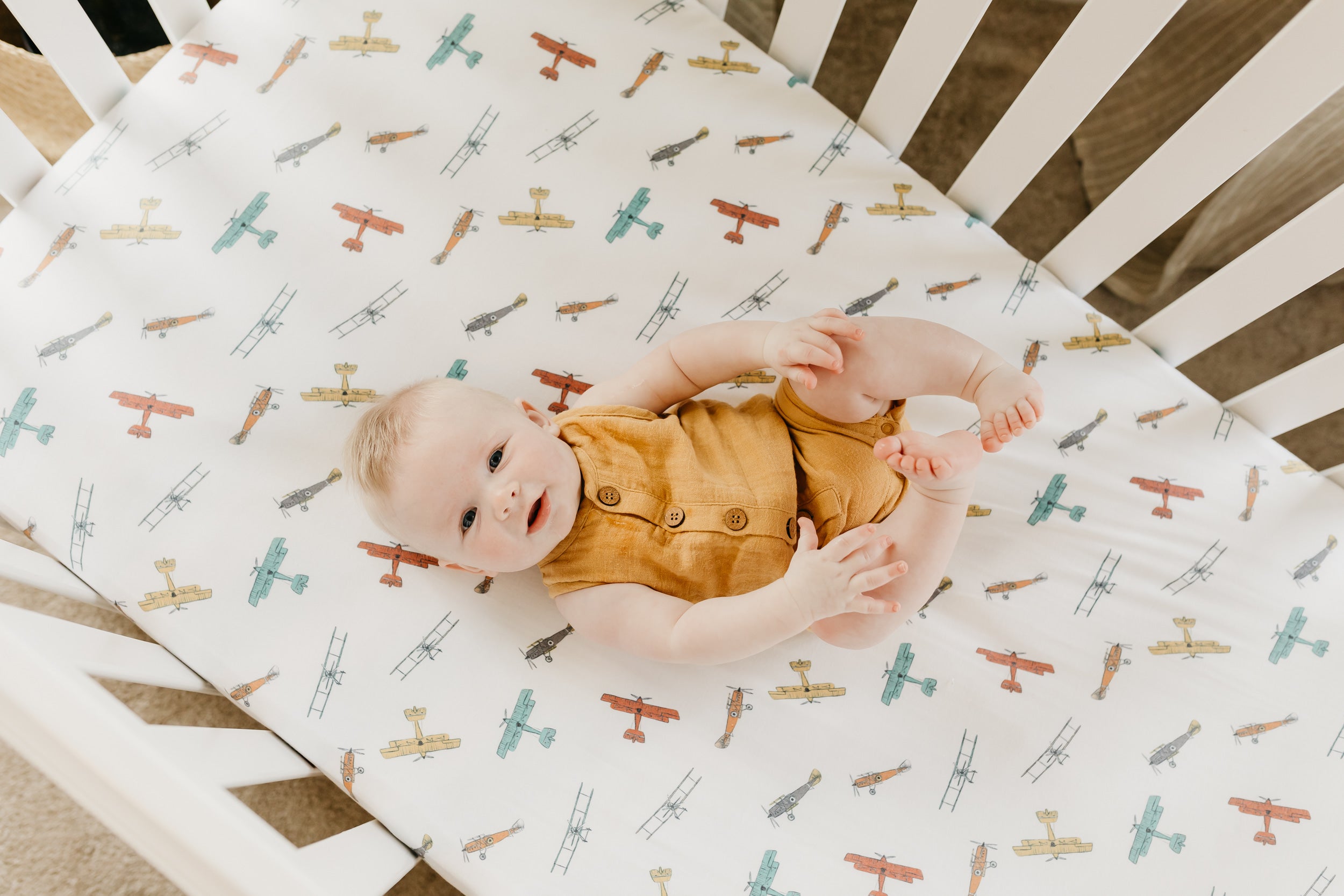 Copper Pearl | Crib Sheets - Ace