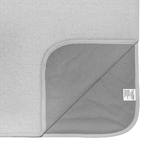 PeapodMats |Waterproof Mat | Mattress Protector | Light Grey | Savvy Mama