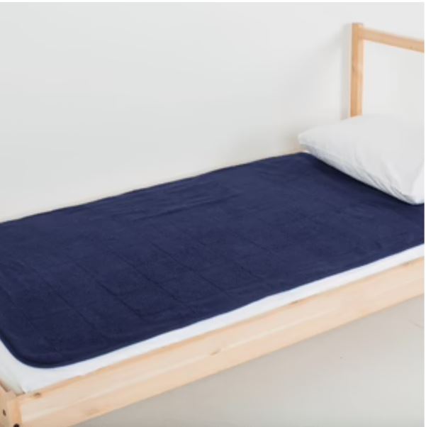 PeapodMats on Bed | Mattress Protector | Waterproof Mat| Navy Blue| SavvyMama