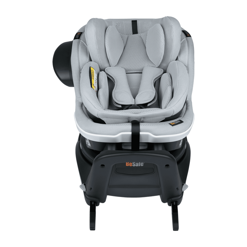 BeSafe | iZi Turn B i-size Car Seat | Grey | Baby Car Seat with Mesh Front | SavvyMamaSG