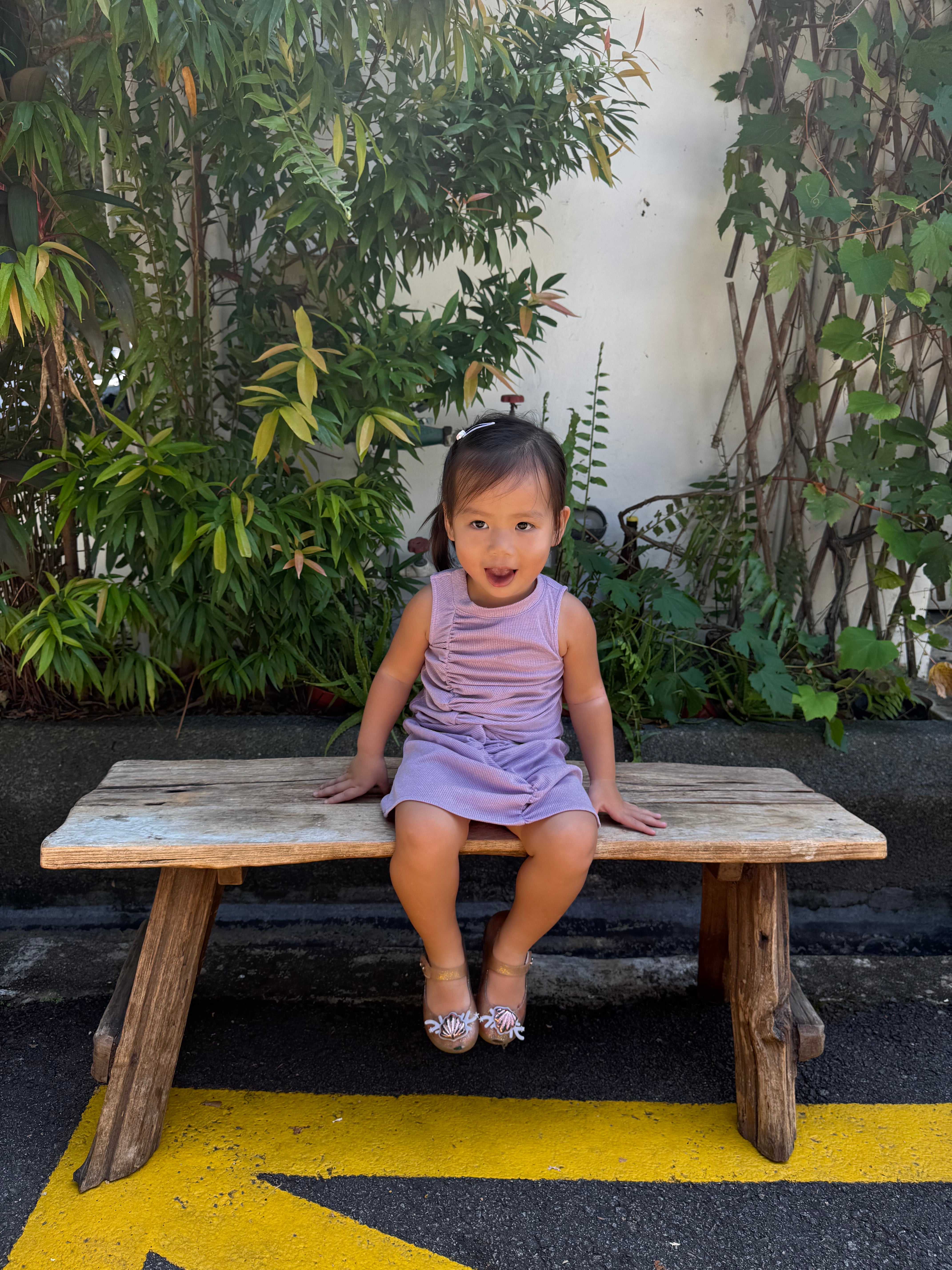 The Parrot | Ava Lumi Mini Ruched Purple Sparkly Dress (Girl)