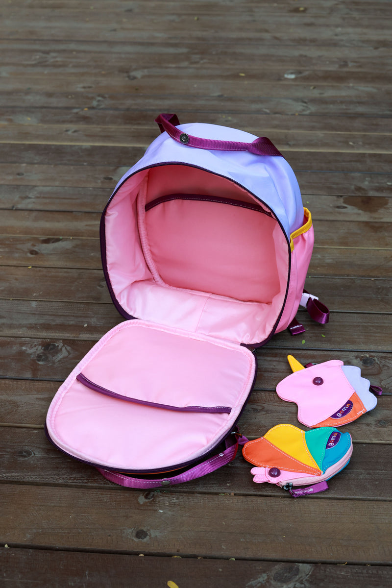 Goma Kids Bag | Una The Unicorn Backpack | Pink | School Bag | Opened SavvyMamaSG