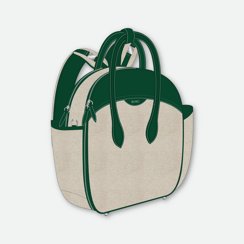 BUMO | The Carryall in Kelp Green