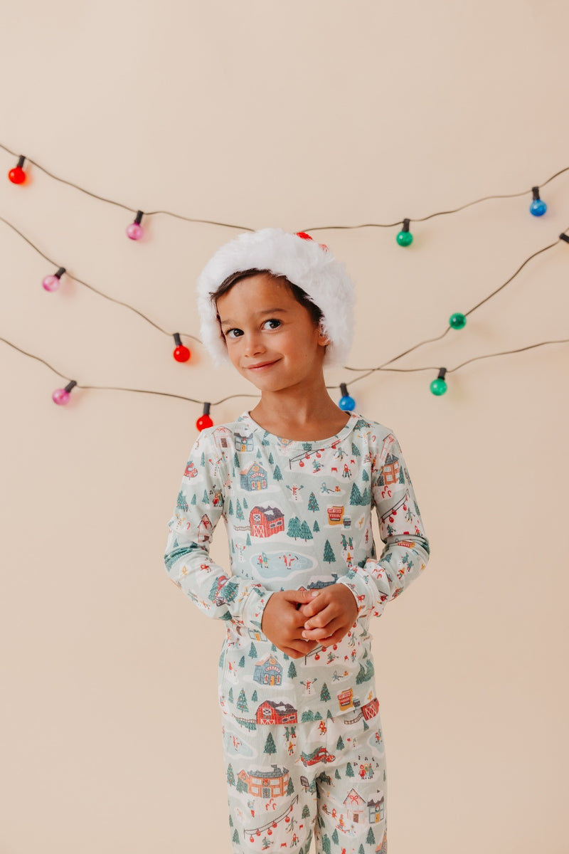 Copper Pearl | Snowy Slopes 2 Piece Long Sleeve Pajama Set - PREORDER