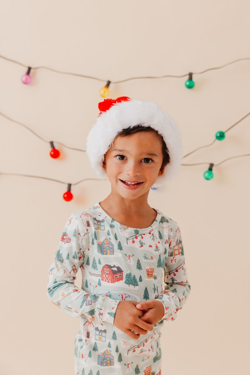 Copper Pearl | Snowy Slopes 2 Piece Long Sleeve Pajama Set - PREORDER
