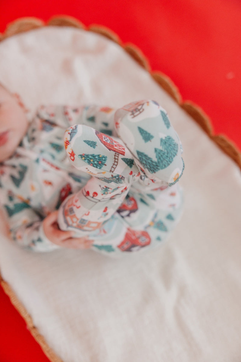 Copper Pearl | Zip-Up Footie Pajama - PREORDER