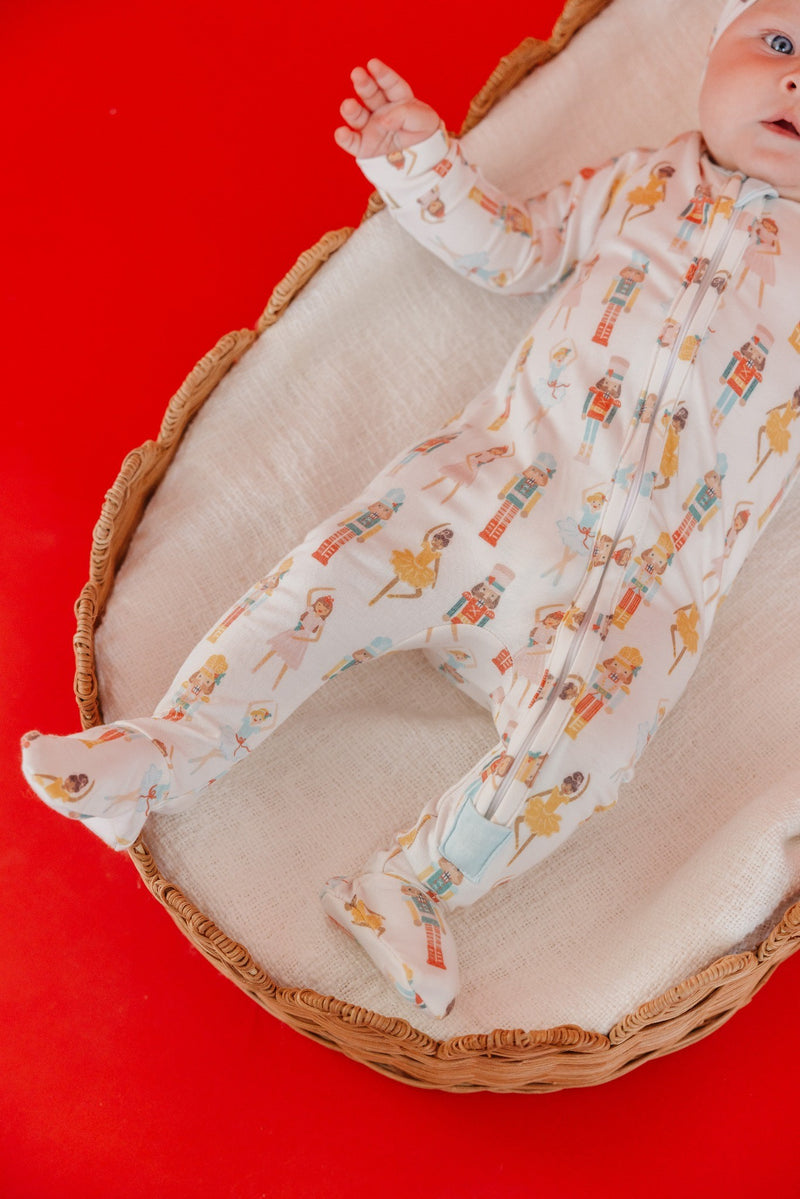 Copper Pearl | Zip-Up Footie Pajama - PREORDER