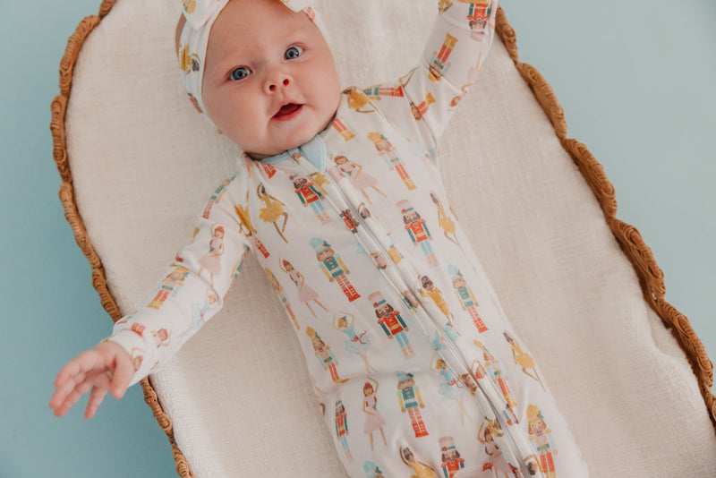 Copper Pearl | Zip-Up Footie Pajama - PREORDER