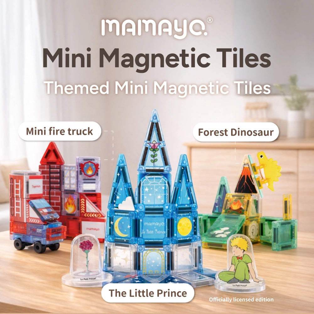 Mamayo | Mini Magnetic Tiles – Fire Truck Set (42pcs)
