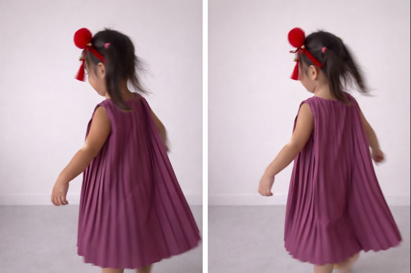 The Parrot | Elia Pleated Dress (Girl)