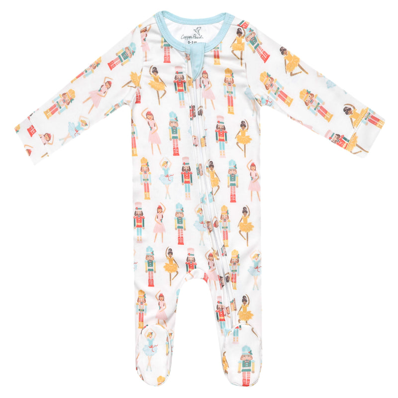 Copper Pearl | Zip-Up Footie Pajama - PREORDER