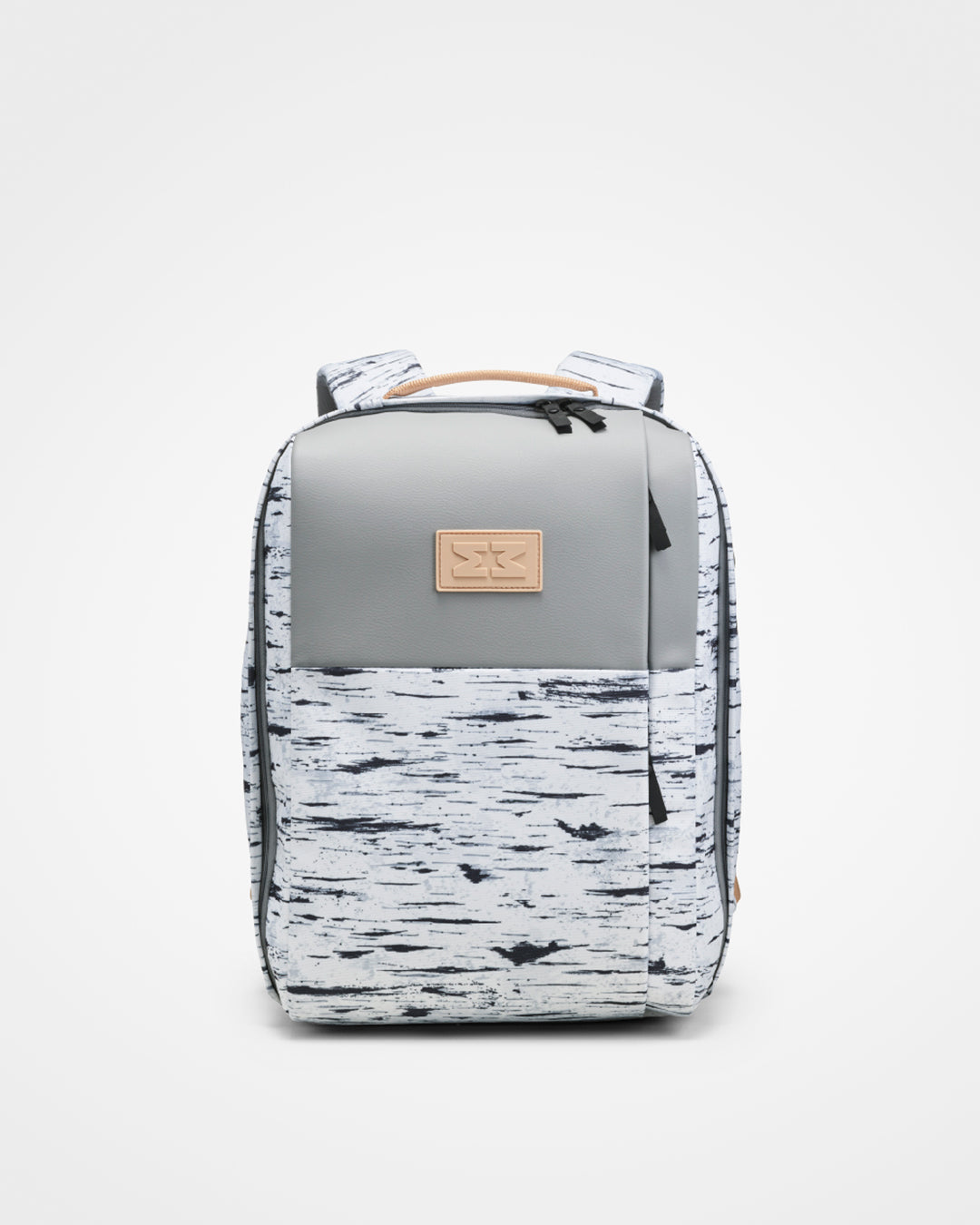 MiniMeis HERO Backpack | Diaper Backpack | White Prinit | Front View| SavvyMamaSG
