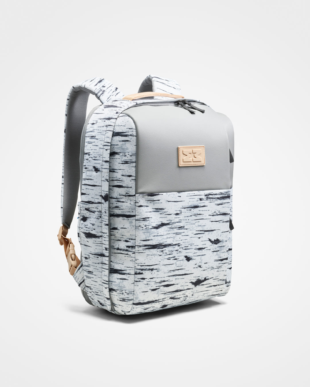 MiniMeis HERO Backpack | Diaper Backpack |White Print | Side View| SavvyMamaSG