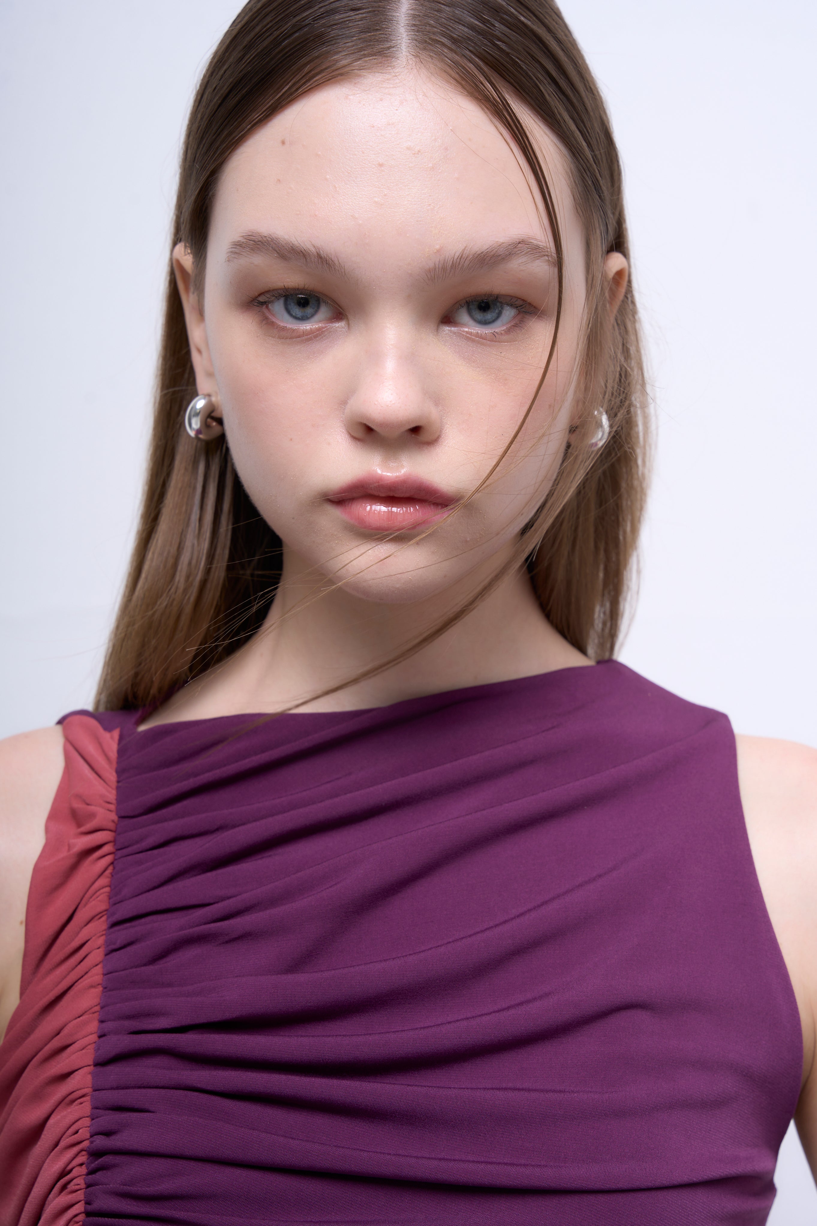 The Parrot | Ava Ruched Two-Tone Dress