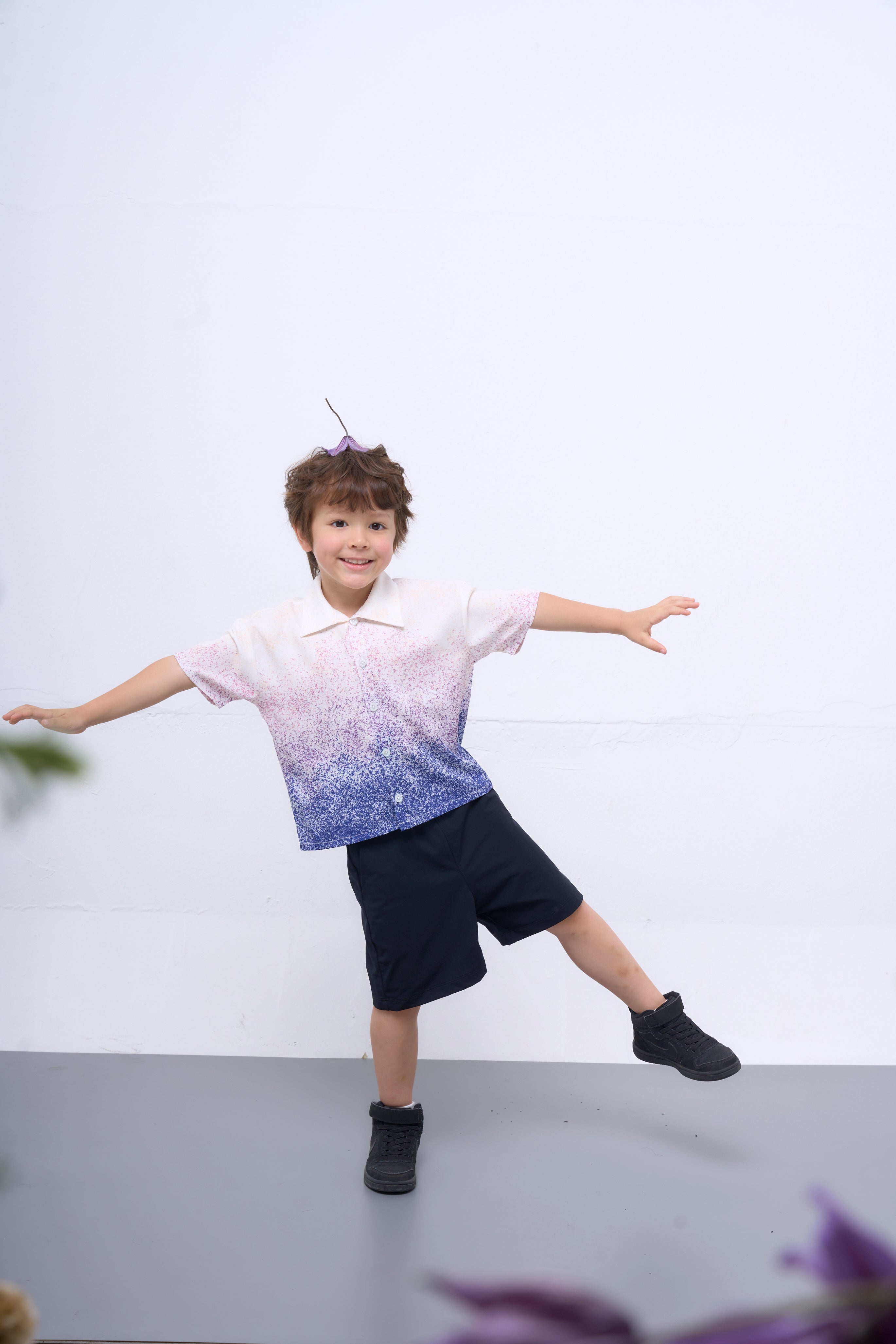 The Parrot | Aurora Blue Snowflake Shirt - Boy