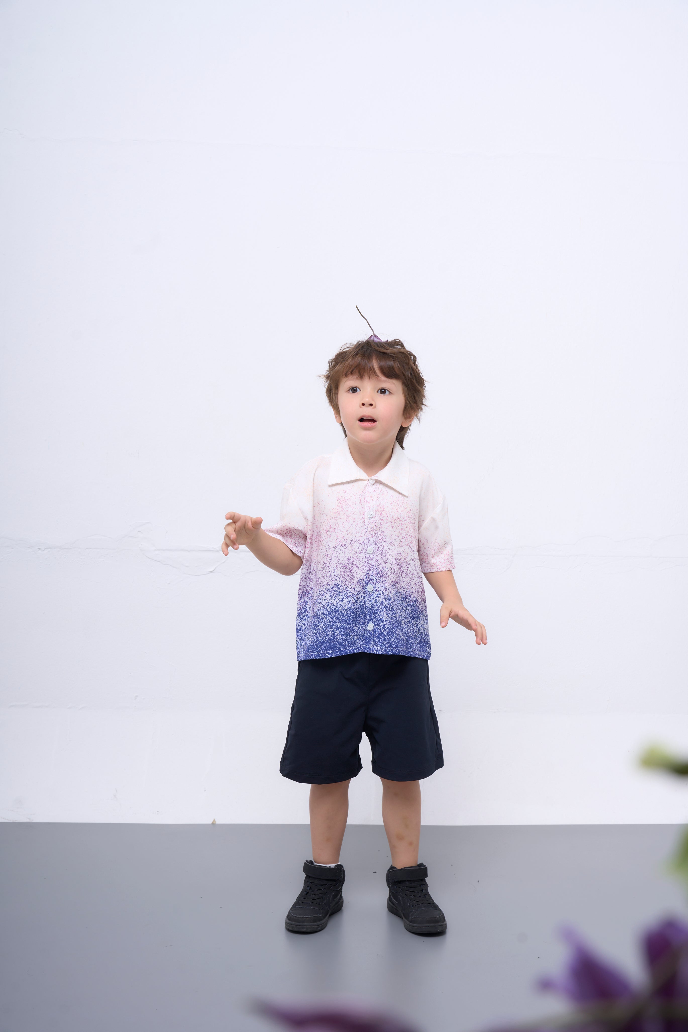 The Parrot | Aurora Blue Snowflake Shirt - Boy