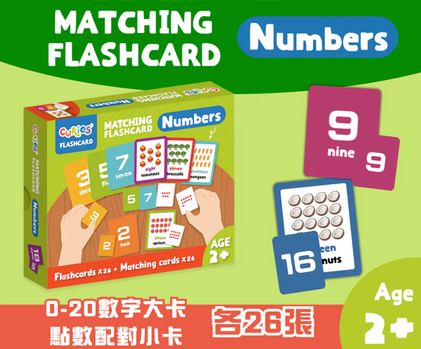 Books | Curios - English Flashcards - Numbers