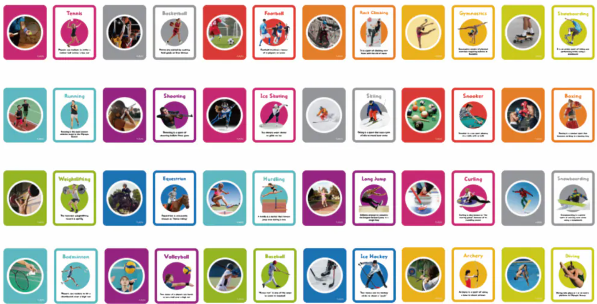 Books | Curios - English Flashcards - Sports