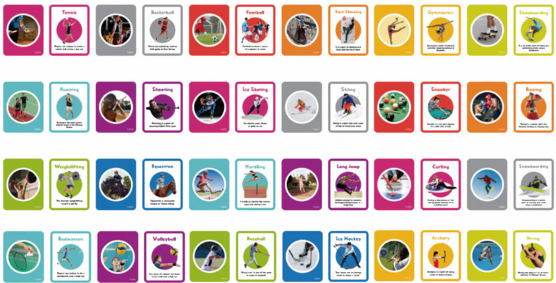 Books | Curios - English Flashcards - Sports