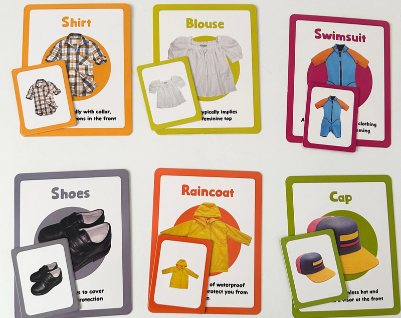 Books | Curios - English Flashcards - Clothing