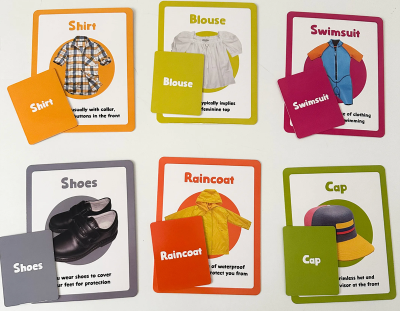 Books | Curios - English Flashcards - Clothing