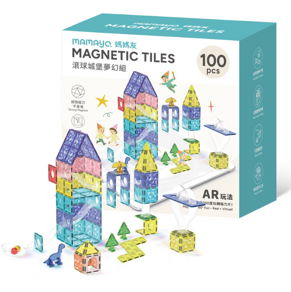Mamayo | Magnetic Tiles- Marble Castle Fantasy Set (100pcs) (PREORDER)