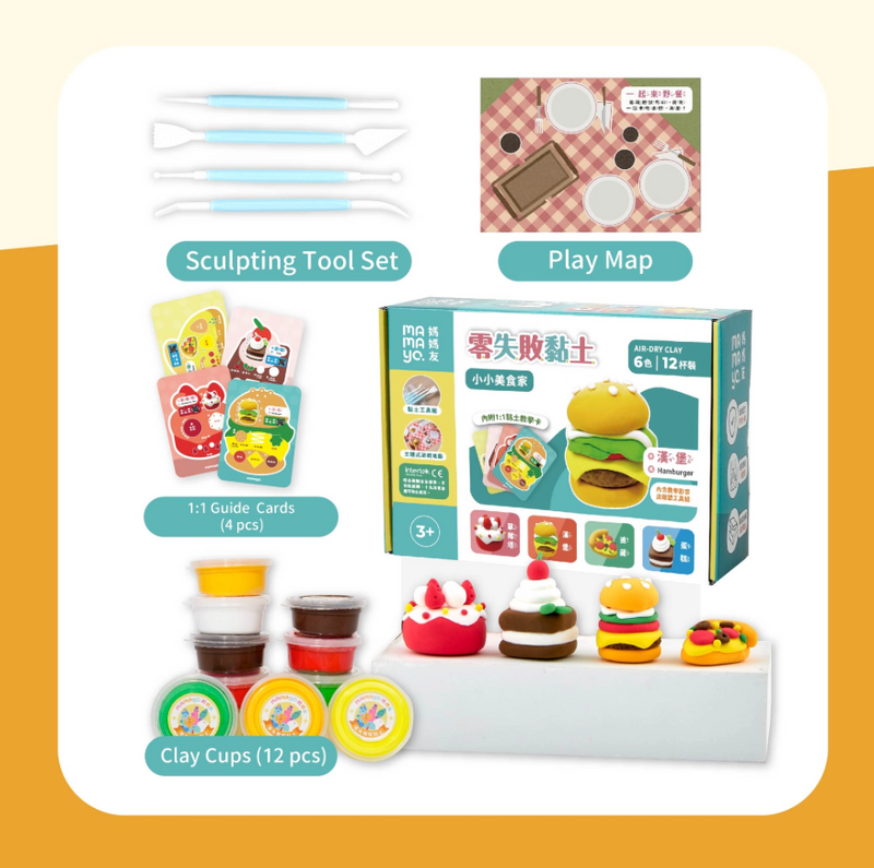 Mamayo | Zero-Fail Ultra-Light Clay – Little Chef Kit