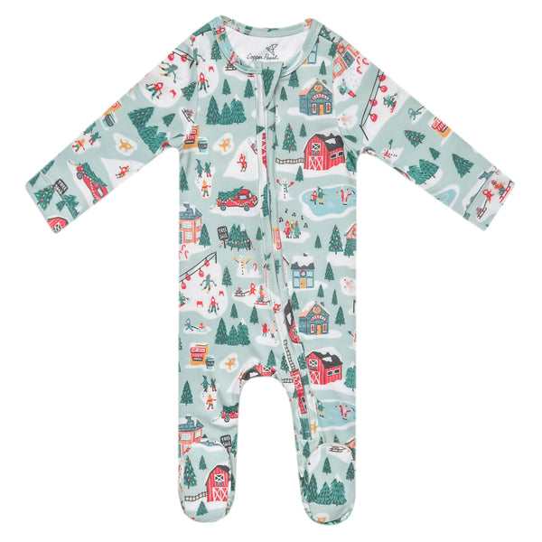 Copper Pearl | Zip-Up Footie Pajama - PREORDER