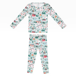 Copper Pearl | Snowy Slopes 2 Piece Long Sleeve Pajama Set - PREORDER