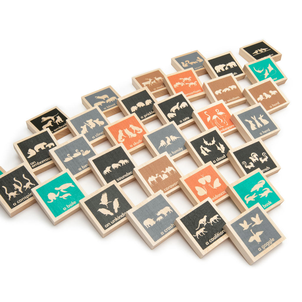 Uncle Goose Collective Noun Wooden Blocks | Educational Toys | SavvyMama