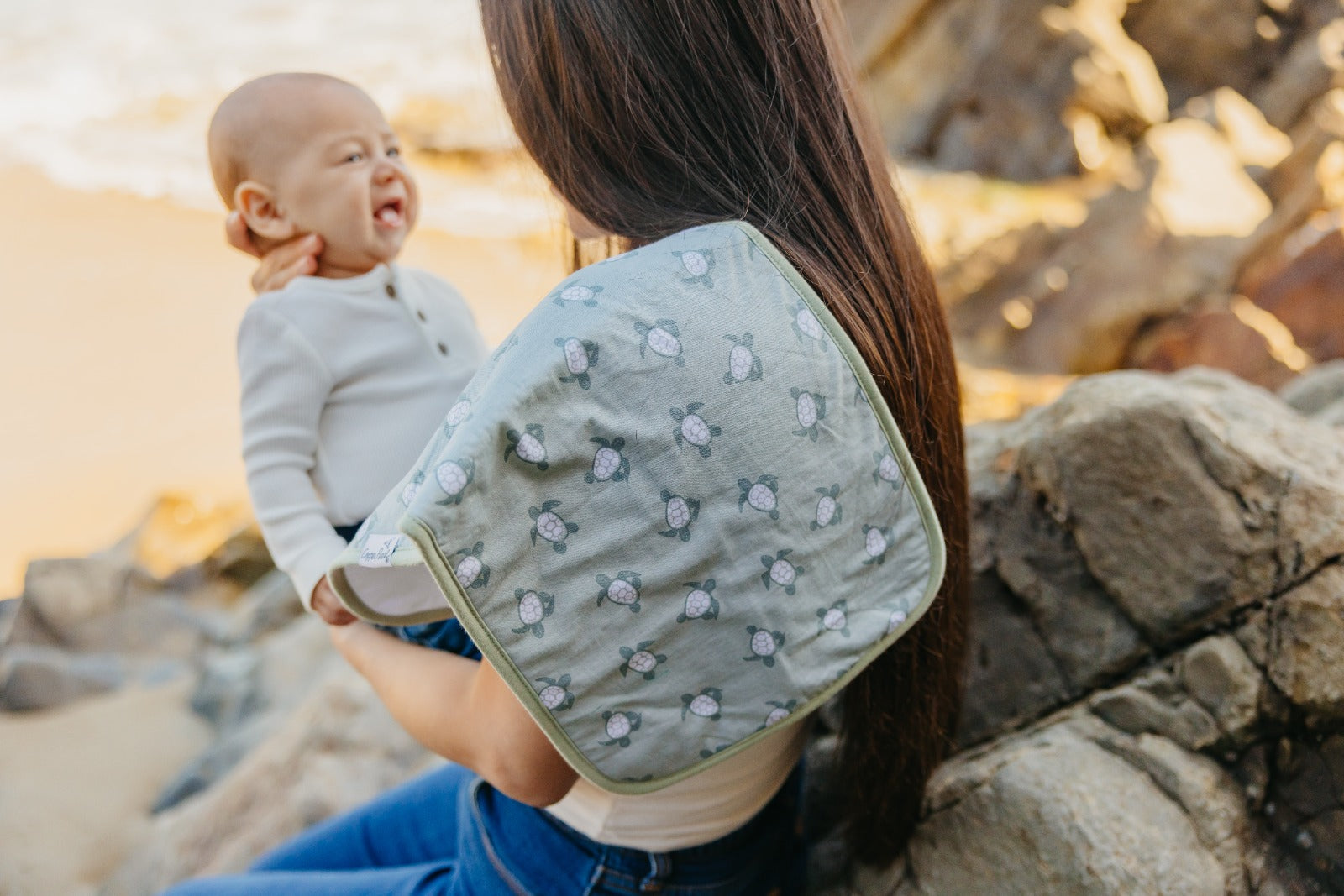 Copper Pearl | Burp Cloths - Cove
