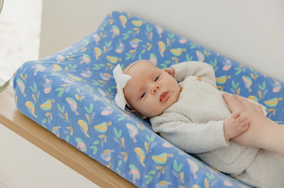 Copper Pearl | Diaper Changing Pad Cover - Birdie