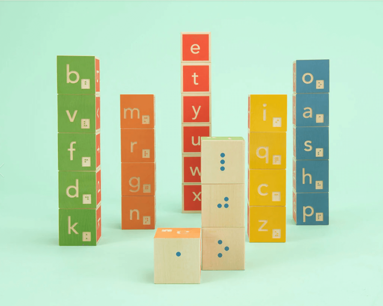 Uncle Goose Braille Alphabet Blocks | Educational Toys | Wooden Blocks |  SavvyMama